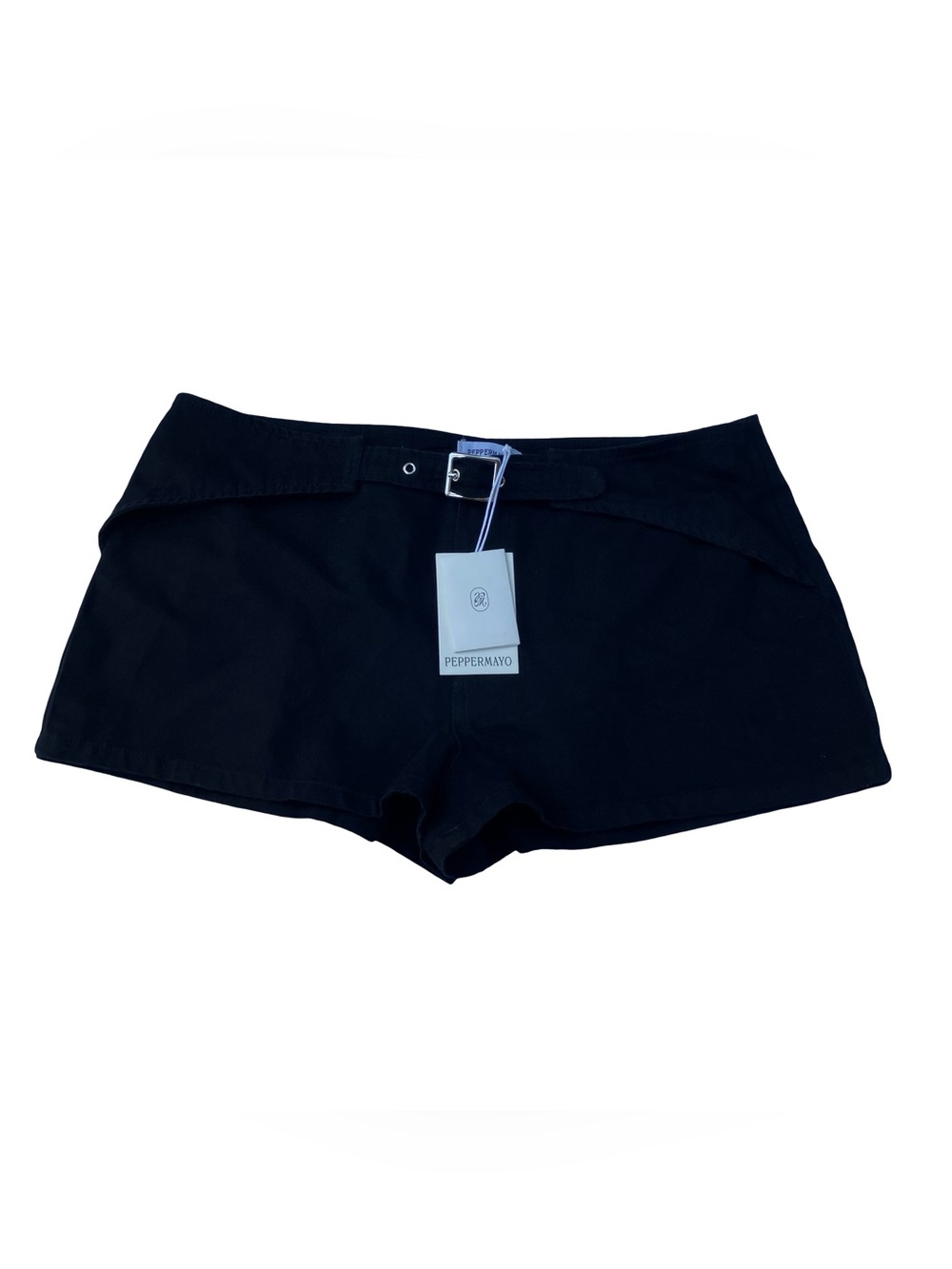 Peppermayo Black Belted Bike Shorts